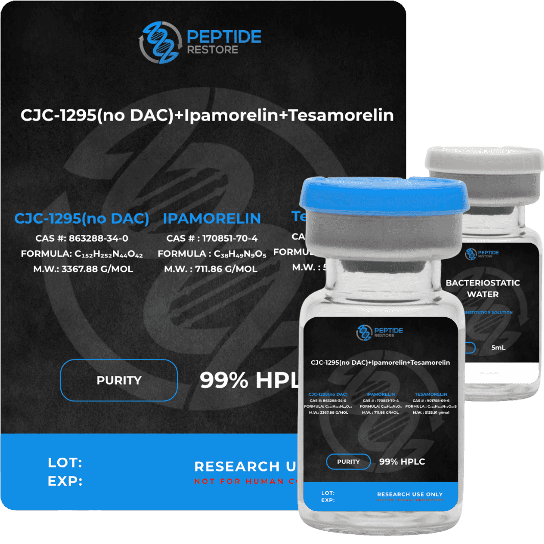 CJC-1295 (No DAC) + Ipamorelin + Tesamorelin (Blend)